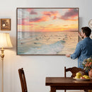 Sunset Beach Wall Art Canvas Print – Soft Coastal by MyGreatCanvas | Canvas Wall Art Prints | Photo Prints & Wall Decor