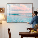 Ocean Wave Wall Art Canvas Print, Pastel Surf Seascape by MyGreatCanvas | Canvas Wall Art Prints | Photo Prints & Wall Decor