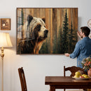Grizzly Bear Wall Art Canvas Print, Rustic Wildlife Bear by MyGreatCanvas | Canvas Wall Art Prints | Photo Prints & Wall Decor