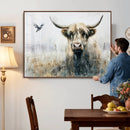 Abstract Highland Cow Animal Wall Art Canvas Print by MyGreatCanvas | Canvas Wall Art Prints | Photo Prints & Wall Decor