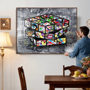 Graffiti Cube Abstract Street Art Wall Art Canvas Print by MyGreatCanvas | Canvas Wall Art Prints | Photo Prints & Wall Decor