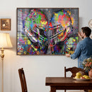 Graffiti Football Helmets Wall Art Canvas Print, Urban by MyGreatCanvas | Canvas Wall Art Prints | Photo Prints & Wall Decor