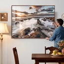 Rocky Coast Ocean Sunset Wall Art Canvas Print, Dramatic by MyGreatCanvas | Canvas Wall Art Prints | Photo Prints & Wall Decor