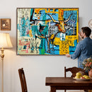 Basquiat Style Bird Bull Graffiti Wall Art Canvas Print, by MyGreatCanvas | Canvas Wall Art Prints | Photo Prints & Wall Decor
