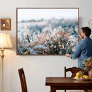 Frosted Fern Wall Art Canvas Print, Soft Winter Botanical by MyGreatCanvas | Canvas Wall Art Prints | Photo Prints & Wall Decor