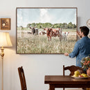 Texas Longhorn Cattle Wall Art Canvas Print, Rustic Ranch by MyGreatCanvas | Canvas Wall Art Prints | Photo Prints & Wall Decor