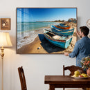 Coastal Fishing Boats Wall Art Canvas Print, Sunset Beach by MyGreatCanvas | Canvas Wall Art Prints | Photo Prints & Wall Decor