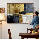 Gold Navy Abstract Wall Art Canvas Print, Modern Luxury by MyGreatCanvas | Canvas Wall Art Prints | Photo Prints & Wall Decor