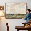 Muted Watercolor Hill Landscape Print — Beige Taupe Cloudy by MyGreatCanvas | Canvas Wall Art Prints | Photo Prints & Wall Decor