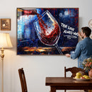 Red Wine Splash Abstract Wall Art Canvas Print, Modern Wine by MyGreatCanvas | Canvas Wall Art Prints | Photo Prints & Wall Decor