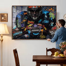 Graffiti American Football Player Street Art Wall Art Canvas by MyGreatCanvas | Canvas Wall Art Prints | Photo Prints & Wall Decor
