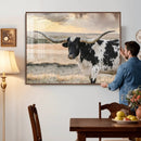 Texas Longhorn Bull Rustic Wall Art Canvas Print by MyGreatCanvas | Canvas Wall Art Prints | Photo Prints & Wall Decor