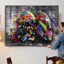 Graffiti American Football Helmet Street Art Wall Art Canvas by MyGreatCanvas | Canvas Wall Art Prints | Photo Prints & Wall Decor