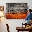 Black Orange Abstract Wall Art Canvas Print Modern Textured by MyGreatCanvas | Canvas Wall Art Prints | Photo Prints & Wall Decor