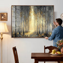 Abstract Birch Forest Wall Art Canvas Print – Modern Gold by MyGreatCanvas | Canvas Wall Art Prints | Photo Prints & Wall Decor