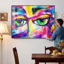 Colorful Abstract Face Wall Art Canvas Print – Modern Pop by MyGreatCanvas | Canvas Wall Art Prints | Photo Prints & Wall Decor