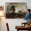 Adolf Dressler Landscape of the Oder River Wall Art Canvas by MyGreatCanvas | Canvas Wall Art Prints | Photo Prints & Wall Decor