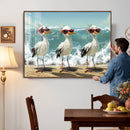 Funny Seagull Wall Art Canvas Print Beach Birds With by MyGreatCanvas | Canvas Wall Art Prints | Photo Prints & Wall Decor
