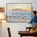 Seagulls Over Ocean Wall Art Canvas Print – Coastal Beach by MyGreatCanvas | Canvas Wall Art Prints | Photo Prints & Wall Decor