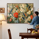 Vintage Birds and Flowers Wall Art Canvas Print, Botanical by MyGreatCanvas | Canvas Wall Art Prints | Photo Prints & Wall Decor