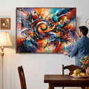 Geometric Abstract Wall Art Canvas Print, Orange Blue by MyGreatCanvas | Canvas Wall Art Prints | Photo Prints & Wall Decor