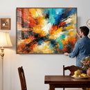 Lyrical Abstract Wall Art Canvas Print, Orange Blue Abstract by MyGreatCanvas | Canvas Wall Art Prints | Photo Prints & Wall Decor