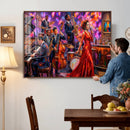 Jazz Band Canvas Wall Art — Jazz Club Singer Saxophone Print by MyGreatCanvas | Canvas Wall Art Prints | Photo Prints & Wall Decor