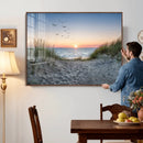 Sandy Dune Path Sunset Canvas Wall Art — Seagulls Beach by MyGreatCanvas | Canvas Wall Art Prints | Photo Prints & Wall Decor