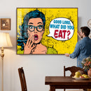 Pop Art Print Bathroom Sign Wall Art Canvas Print — Funny by MyGreatCanvas | Canvas Wall Art Prints | Photo Prints & Wall Decor