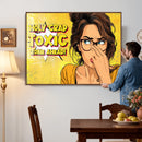Pop Art Print Bathroom Sign Wall Art Canvas Print — Funny by MyGreatCanvas | Canvas Wall Art Prints | Photo Prints & Wall Decor
