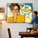 Pop Art Print Bathroom Sign Wall Art Canvas Print — Funny by MyGreatCanvas | Canvas Wall Art Prints | Photo Prints & Wall Decor