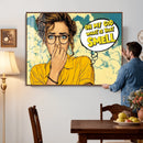 Pop Art Print Bathroom Sign Wall Art Canvas Print — Funny by MyGreatCanvas | Canvas Wall Art Prints | Photo Prints & Wall Decor