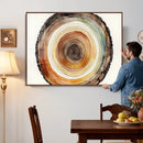 Natural Wood Slice Wall Art Canvas Print, Tree Ring Wall by MyGreatCanvas | Canvas Wall Art Prints | Photo Prints & Wall Decor