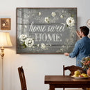 Home Sweet Home Wall Art Canvas Print, Floral Farmhouse by MyGreatCanvas | Canvas Wall Art Prints | Photo Prints & Wall Decor