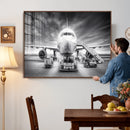 Airplane Wall Art Canvas Print, Black and White Jet Aircraft by MyGreatCanvas | Canvas Wall Art Prints | Photo Prints & Wall Decor