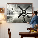 Vintage Airplane Wall Art Canvas Print, Black and White by MyGreatCanvas | Canvas Wall Art Prints | Photo Prints & Wall Decor
