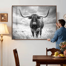 Texas Longhorn Canvas Wall Art Western Bull Desert Moody by MyGreatCanvas | Canvas Wall Art Prints | Photo Prints & Wall Decor