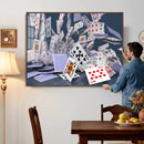 Playing Cards Canvas Wall Art | Casino Game Room Decor, by MyGreatCanvas | Canvas Wall Art Prints | Photo Prints & Wall Decor