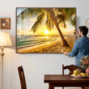 Beach Sunset Canvas Wall Art Print - Tropical Beach Canvas by MyGreatCanvas | Canvas Wall Art Prints | Photo Prints & Wall Decor