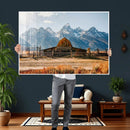 Vintage Old Barn Field Wall Art Canvas Print for Farmhouse by MyGreatCanvas | Canvas Wall Art Prints | Photo Prints & Wall Decor