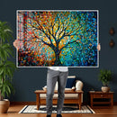 Yggdrasil Tree of Life Wall Art Print | Mosaic Style 3-Panel