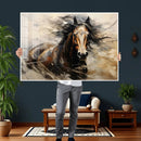 Abstract Horse Wall Art Canvas Print – Large Western