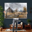 Rustic Autumn Farmhouse Wall Art Canvas Print – Serene