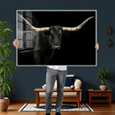 Longhorn Cattle Wall Art Canvas Print – Framed Texas Ranch by MyGreatCanvas | Canvas Wall Art Prints | Photo Prints & Wall Decor