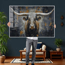 Rustic Bull Wall Art Canvas Print, Longhorn Wall Decor for by MyGreatCanvas | Canvas Wall Art Prints | Photo Prints & Wall Decor