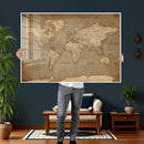 World Map Canvas Print – Framed Travel Map Wall Art for by MyGreatCanvas | Canvas Wall Art Prints | Photo Prints & Wall Decor