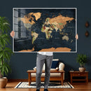 Vintage World Map Canvas Wall Art – Detailed Map with by MyGreatCanvas | Canvas Wall Art Prints | Photo Prints & Wall Decor