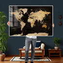 Extra Large World Map Canvas Print – Detailed Map Classic