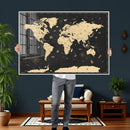 World Map Canvas Print – Detailed Map of the World Wall Art by MyGreatCanvas | Canvas Wall Art Prints | Photo Prints & Wall Decor