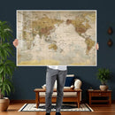World Map Canvas Print – Detailed Map of the World Wall Art by MyGreatCanvas | Canvas Wall Art Prints | Photo Prints & Wall Decor